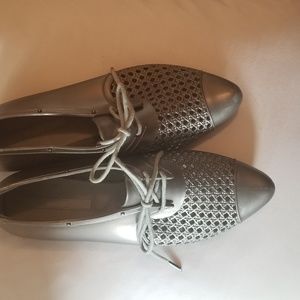 RARE Melissa Jelly Oxfords with woven cage detail